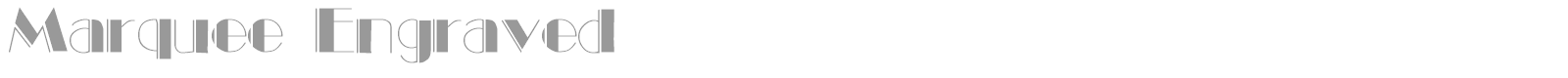 Marquee Engraved font preview